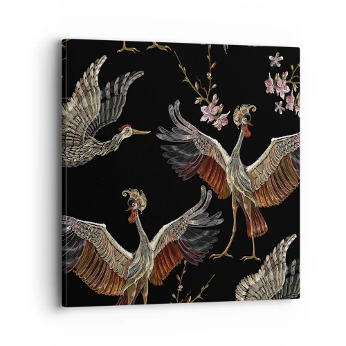 Bild auf Leinwand - Leinwandbild - Märchenvogel - 40x40 cm
