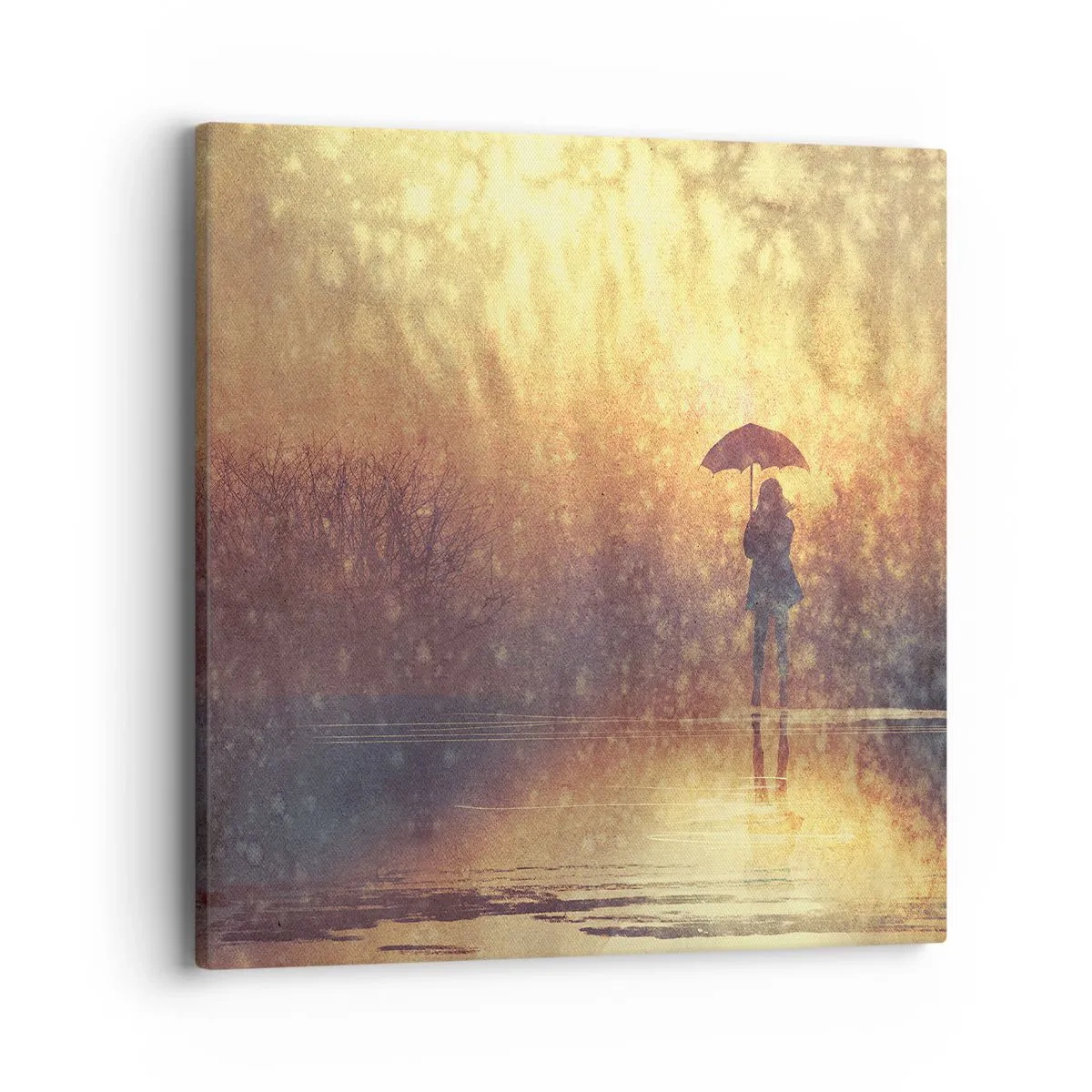 Bild auf Leinwand - Leinwandbild - Ich habe das Gefühl, dass mich jemand ansieht - 40x40 cm