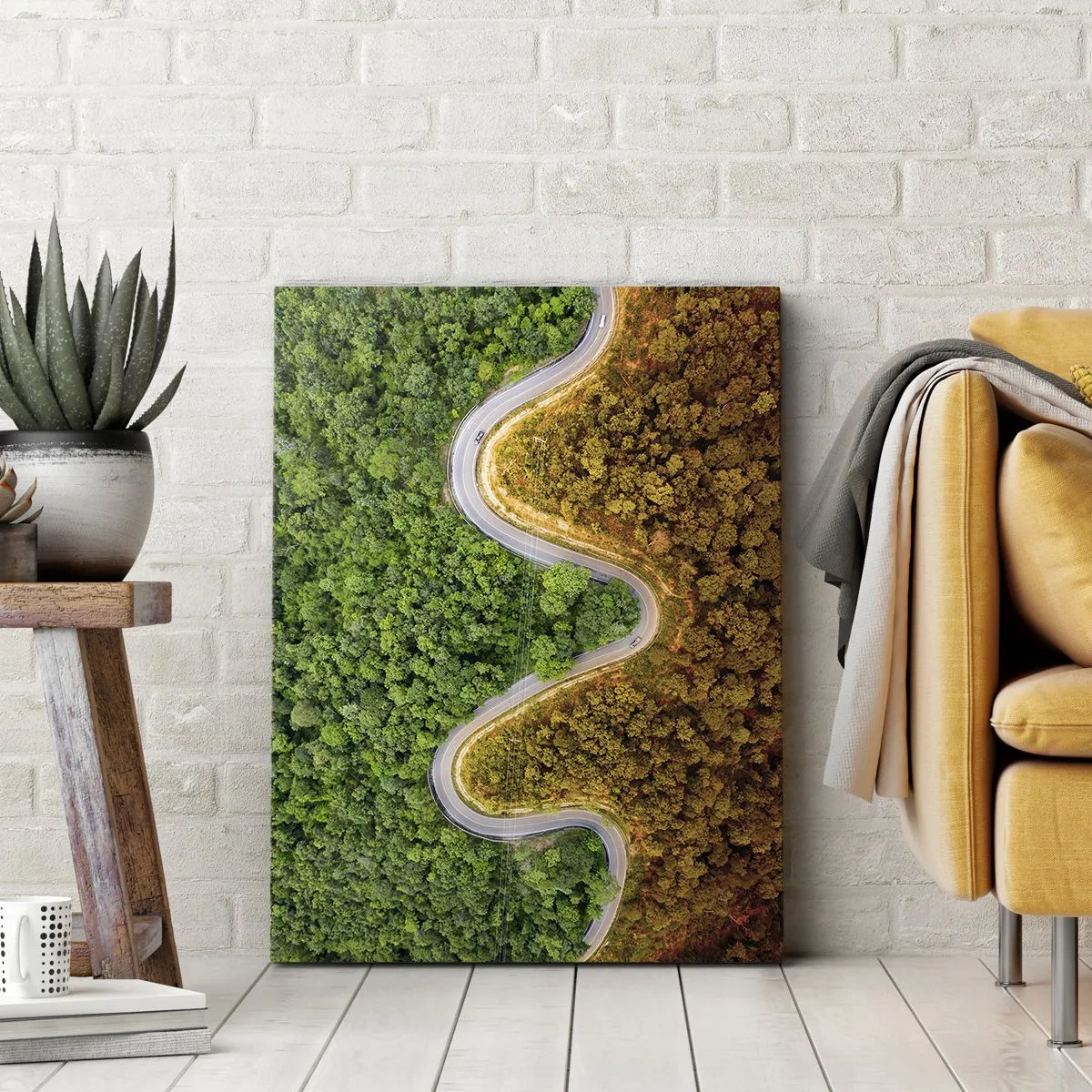 Bild auf Leinwand - Leinwandbild - Grenzen und Durchbrüche - 65x120 cm