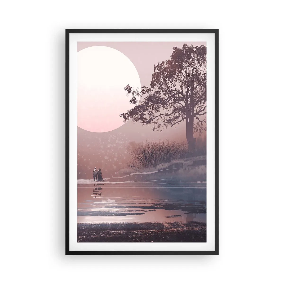 Poster in einem schwarzem Rahmen - Wunder der Nacht - 61x91 cm