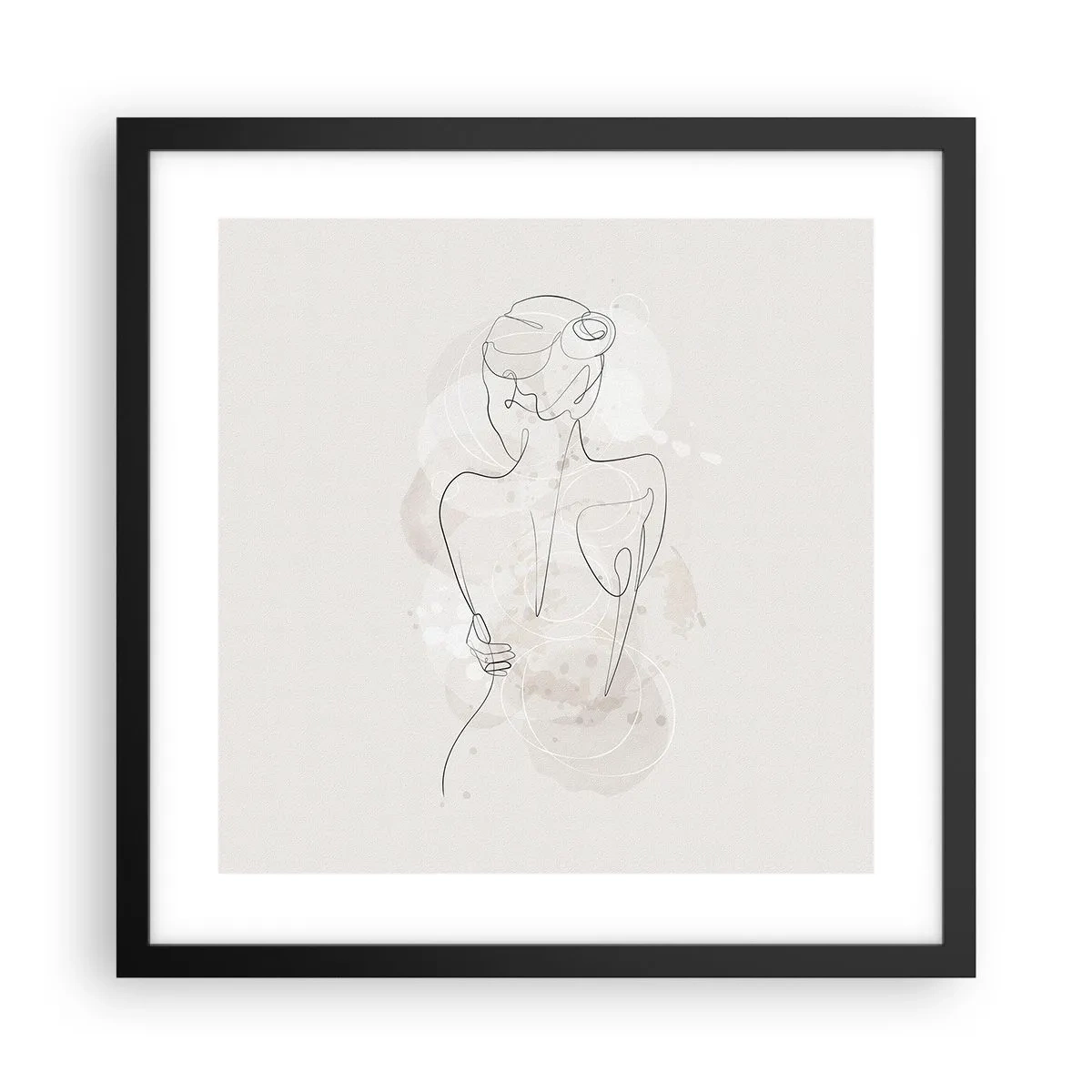 Poster in einem schwarzem Rahmen - Wie ein sensibles Instrument - 40x40 cm