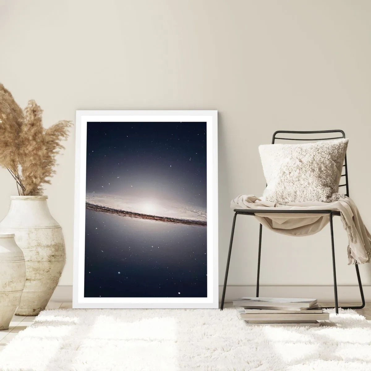 Poster in einem weißen Rahmen - Vor langer Zeit in einer weit entfernten Galaxie ... - 70x100 cm
