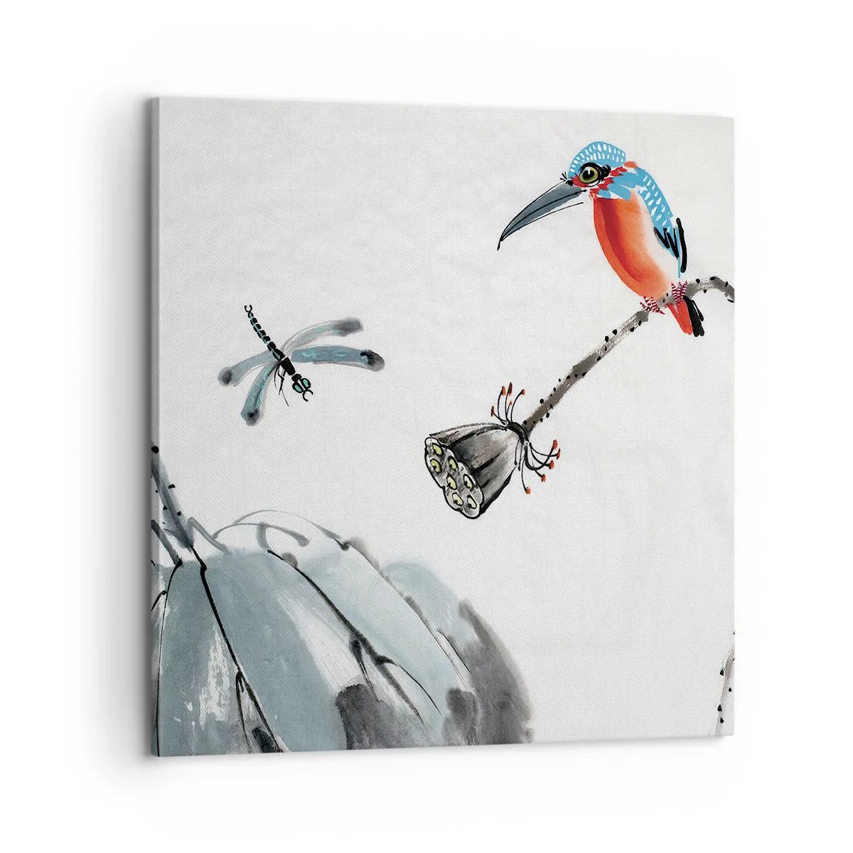 Bild auf Leinwand - Leinwandbild - Das Leben der Wiese - 60x60 cm