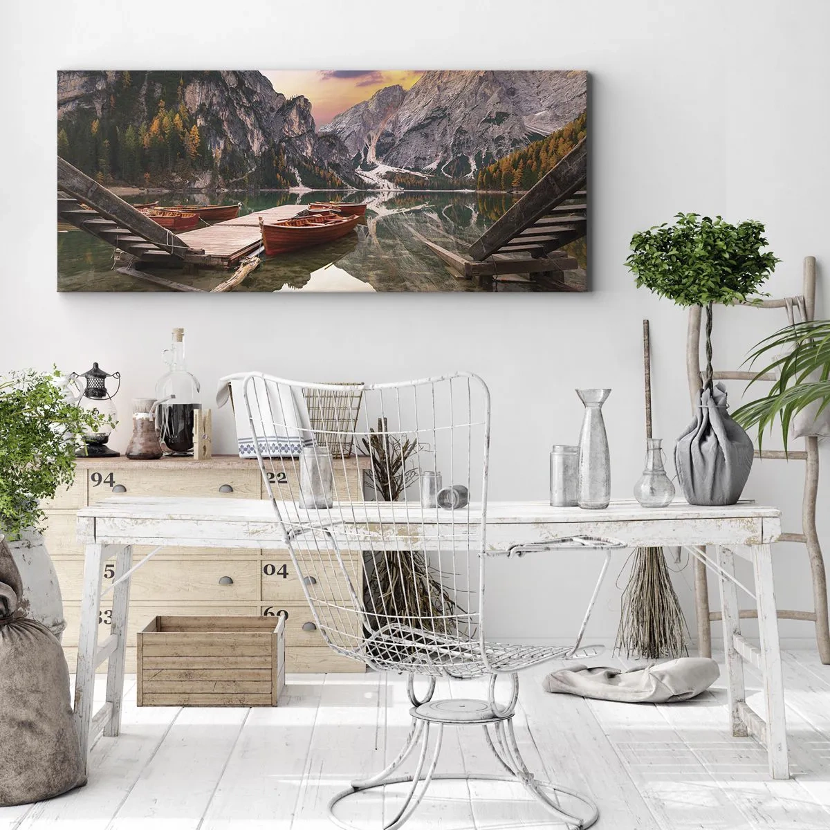 Bild auf Leinwand - Leinwandbild - Versprechen des Tages - 100x40 cm