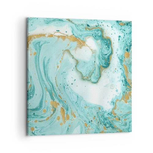 Bild auf Leinwand - Leinwandbild - Unter der großen Welle der Edo-Ära - 60x60 cm