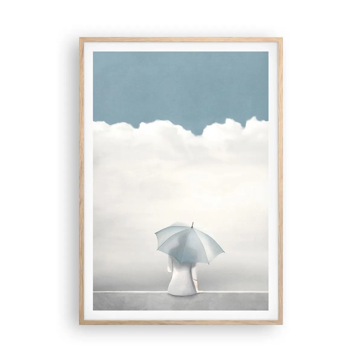 Poster in einem Rahmen aus heller Eiche - Am Rande der Realität und Träume - 70x100 cm