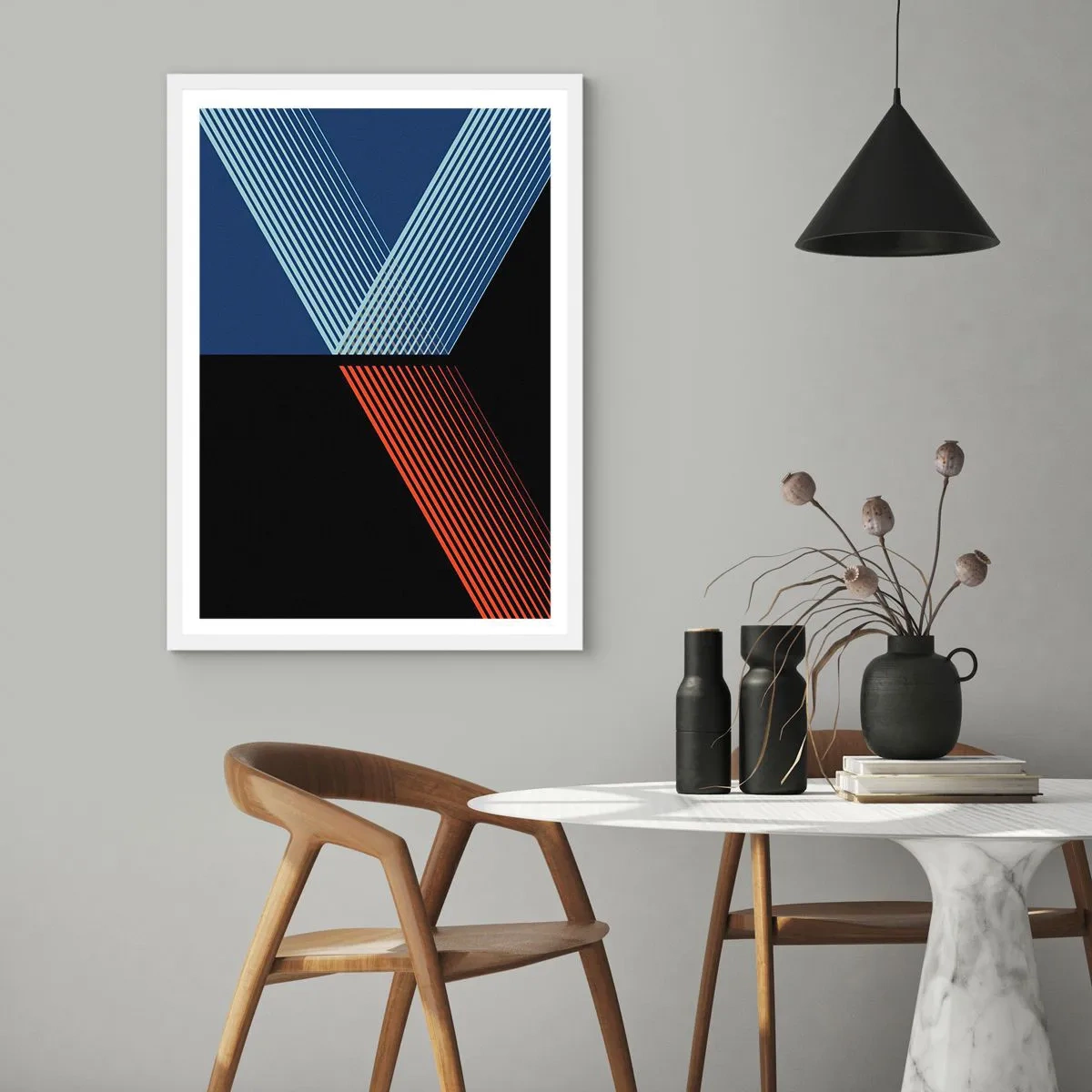 Poster in einem weißen Rahmen - Eine einfache Geschichte - 40x50 cm