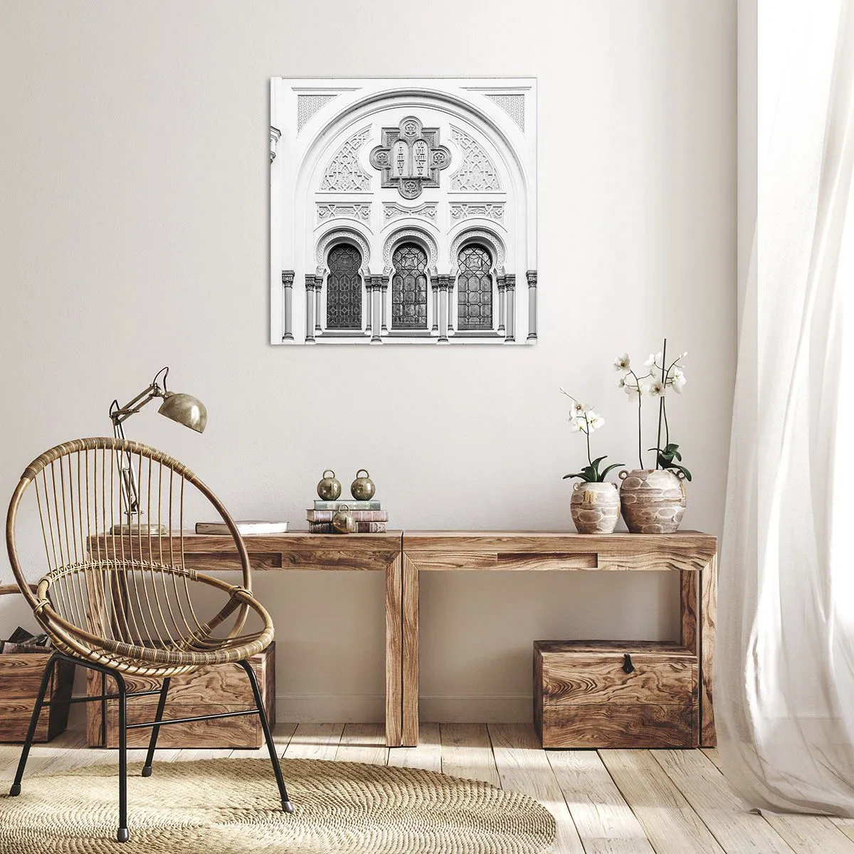 Bild auf Leinwand - Leinwandbild - An der Grenze der Kulturen - 70x70 cm