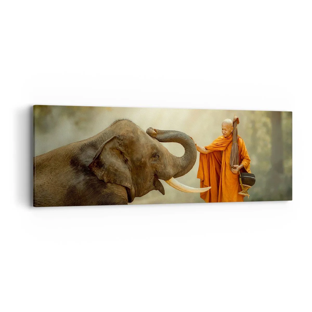 Bild auf Leinwand - Leinwandbild - Treffen unterwegs - 90x30 cm