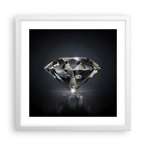 Poster in einem weißen Rahmen - Beste Freundin - 40x40 cm