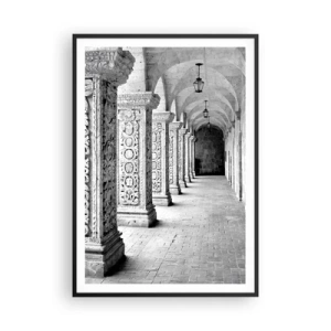 Poster in einem schwarzem Rahmen - Und wo geht’s hin...? - 70x100 cm