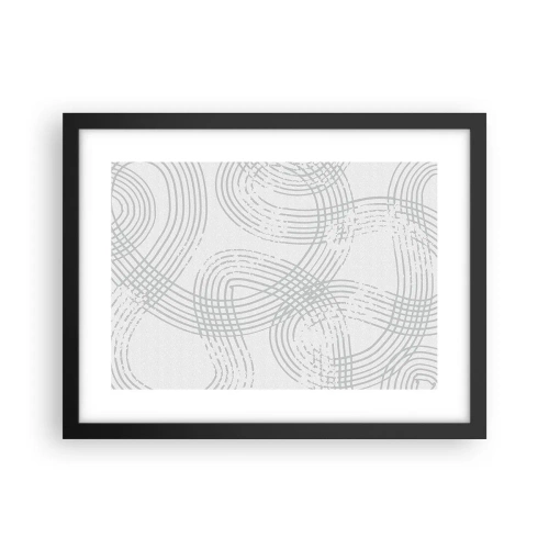 Poster in einem schwarzem Rahmen - Es gibt keinen einfachen Weg - 40x30 cm