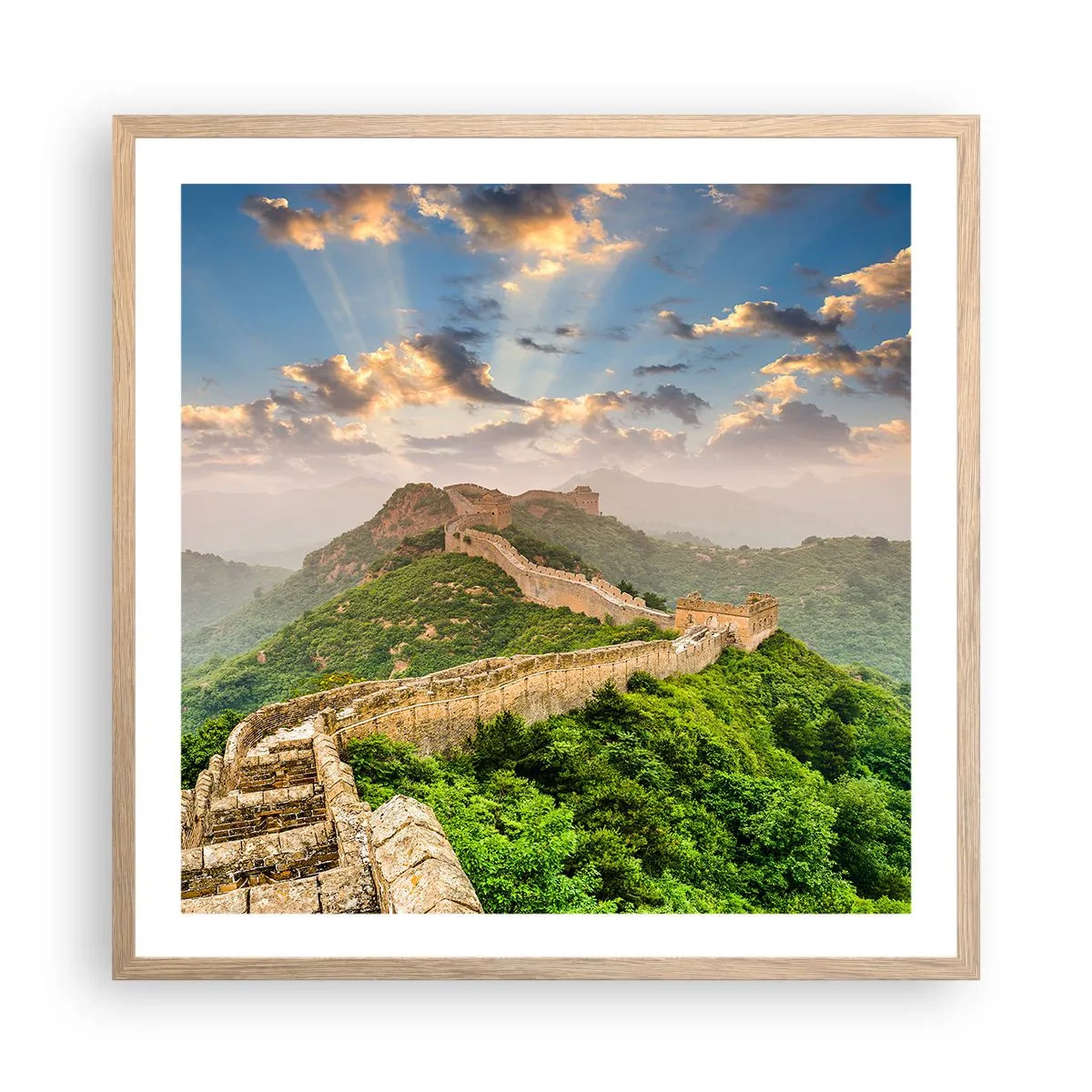 Poster in einem Rahmen aus heller Eiche - Ewige Größe - 60x60 cm