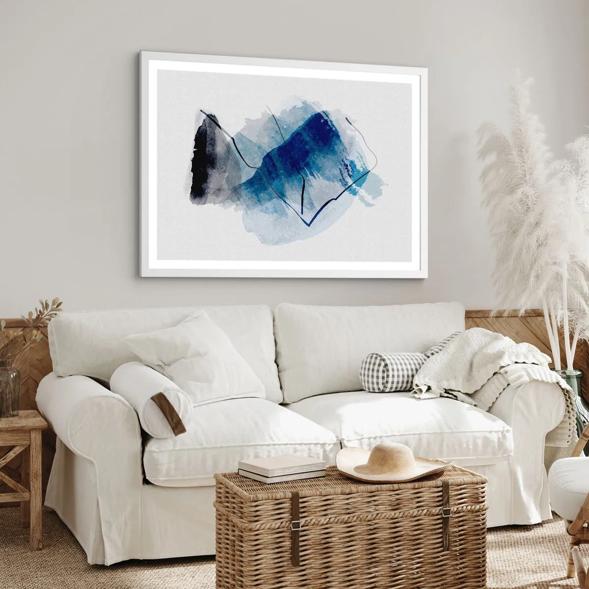 Poster in einem weißen Rahmen - Eisberg - 50x40 cm