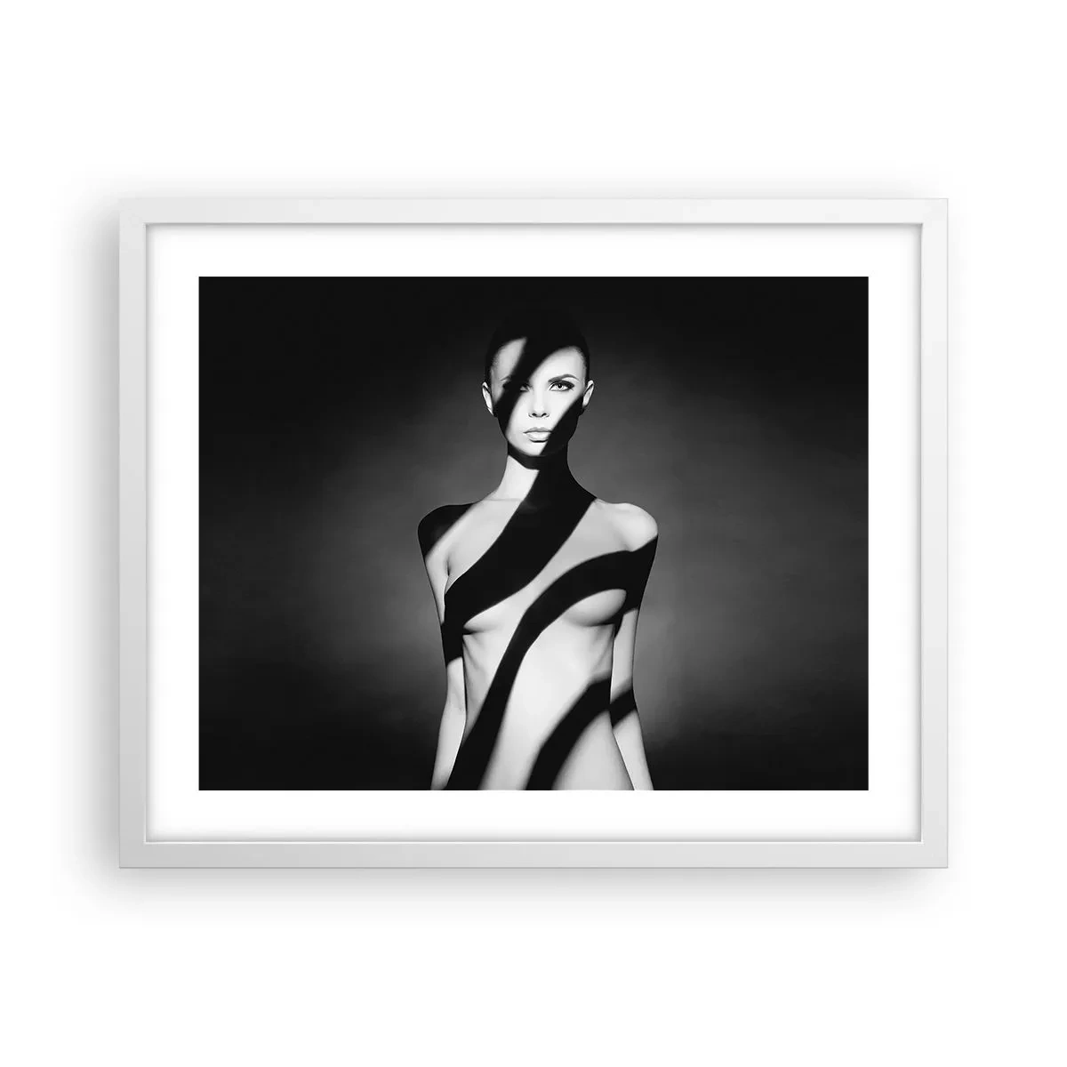 Poster in einem weißen Rahmen - In Glanz und Schatten - 50x40 cm