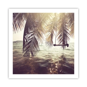 Poster - Sie können nach Belieben in den Wolken schwingen - 60x60 cm