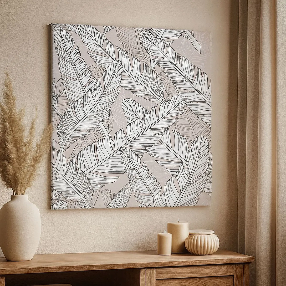 Bild auf Leinwand - Leinwandbild - Ein Federwirbel - 30x30 cm