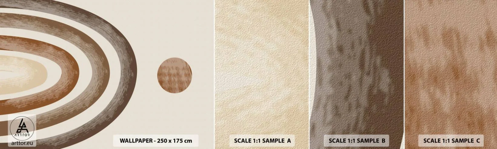 Fototapeten Muster Selbstklebend Deluxe Sticker - In einer weit entfernten Galaxie - Abstraktion, Stück, Design - 100x30 cm