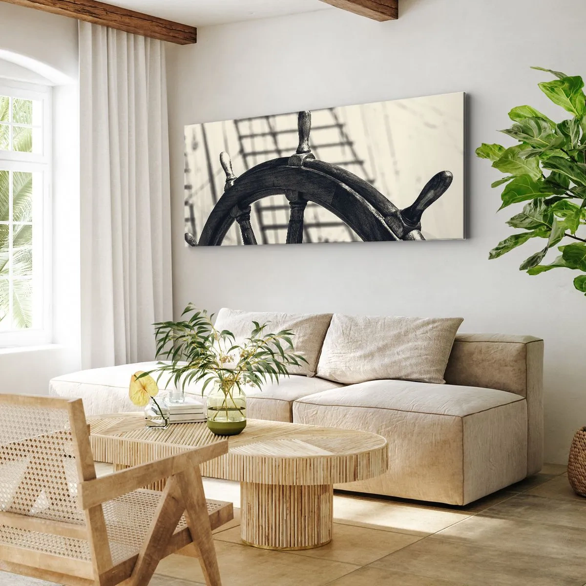 Bild auf Leinwand - Leinwandbild - Meeresgeschichten - 100x40 cm