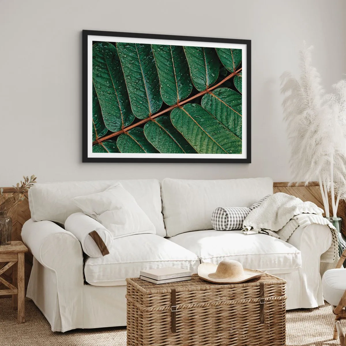 Poster in einem schwarzem Rahmen - Im grünen Rhythmus - 91x61 cm