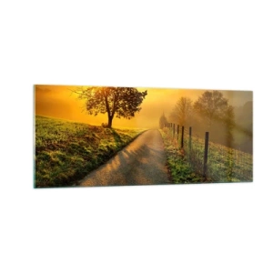 Glasbild - Bild auf glas - Honig-Nachmittag - 100x40 cm