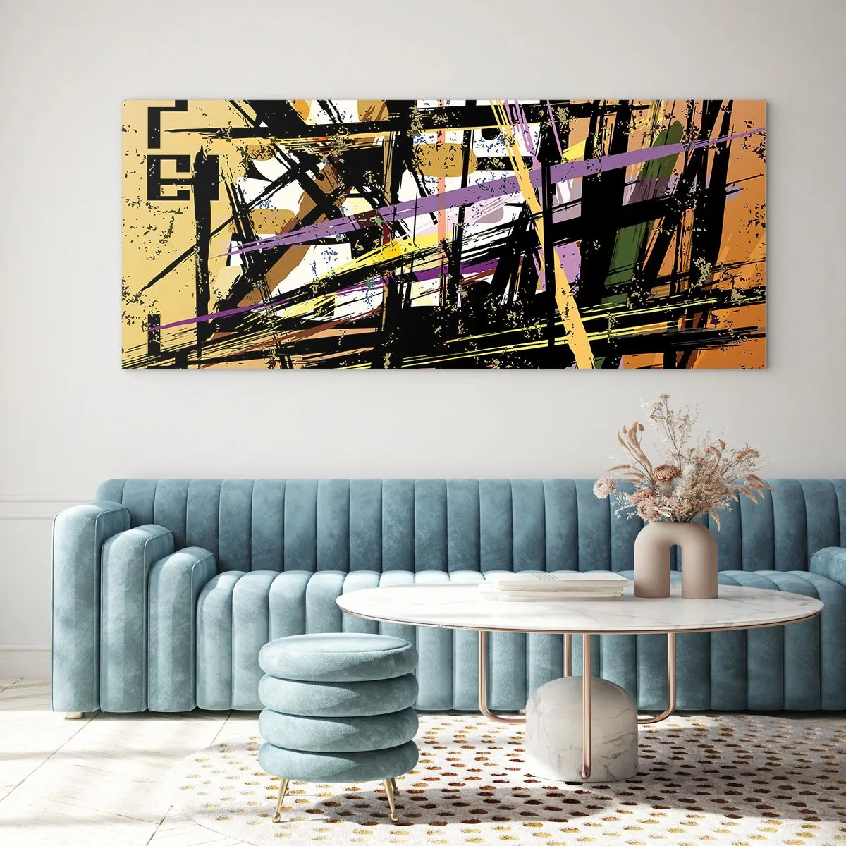Glasbild - Bild auf glas - Ein scharfer Schnitt - 100x40 cm