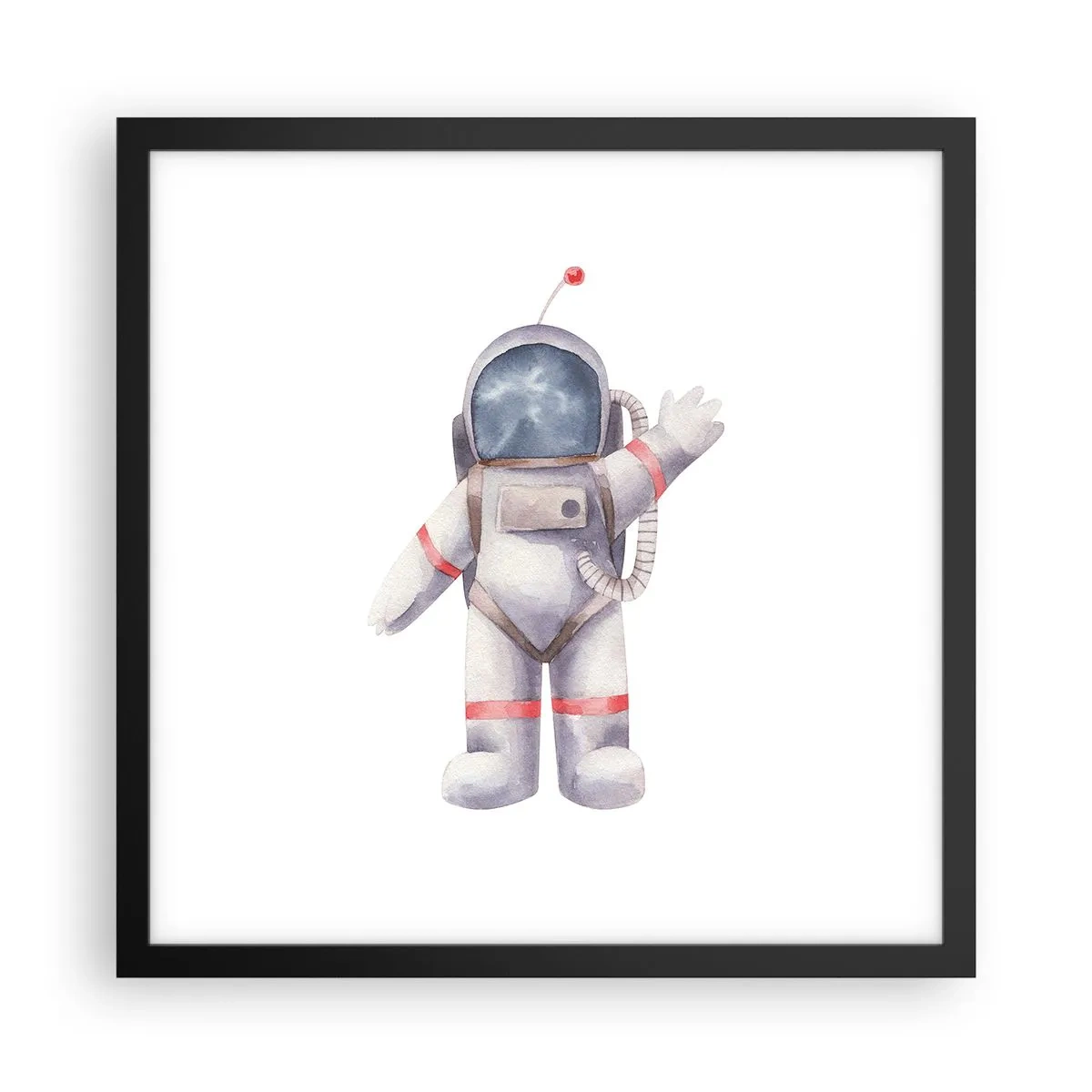 Poster in einem schwarzem Rahmen - Bis dann! - 40x40 cm