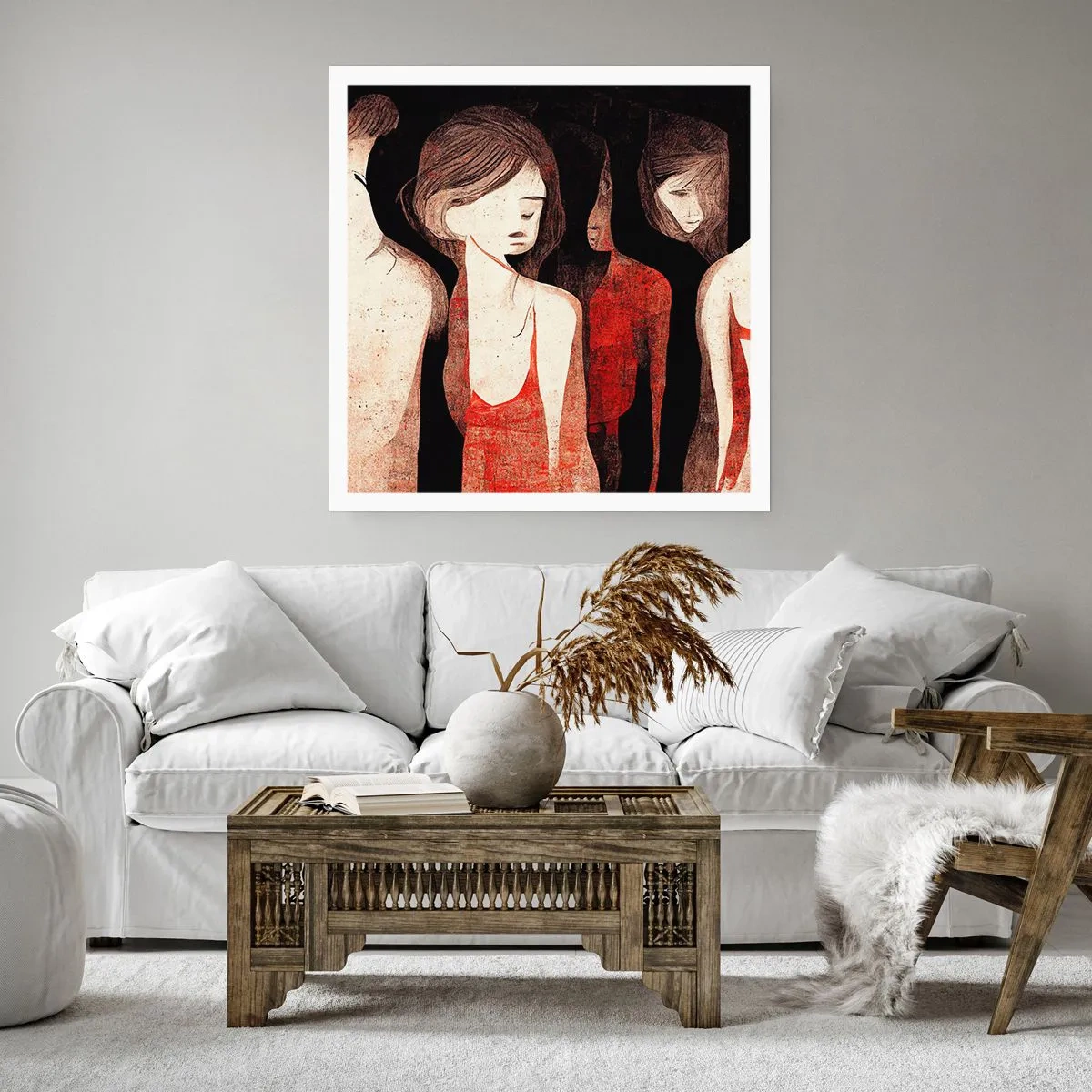 Poster - Madonnen der Dunkelheit - 50x50 cm