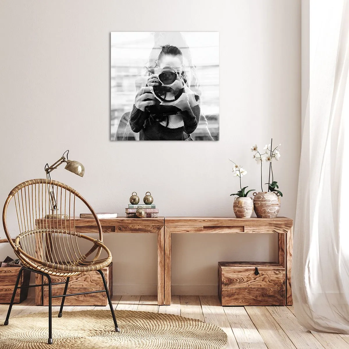 Bild auf Leinwand - Leinwandbild - Schöpfer und Material - 30x30 cm
