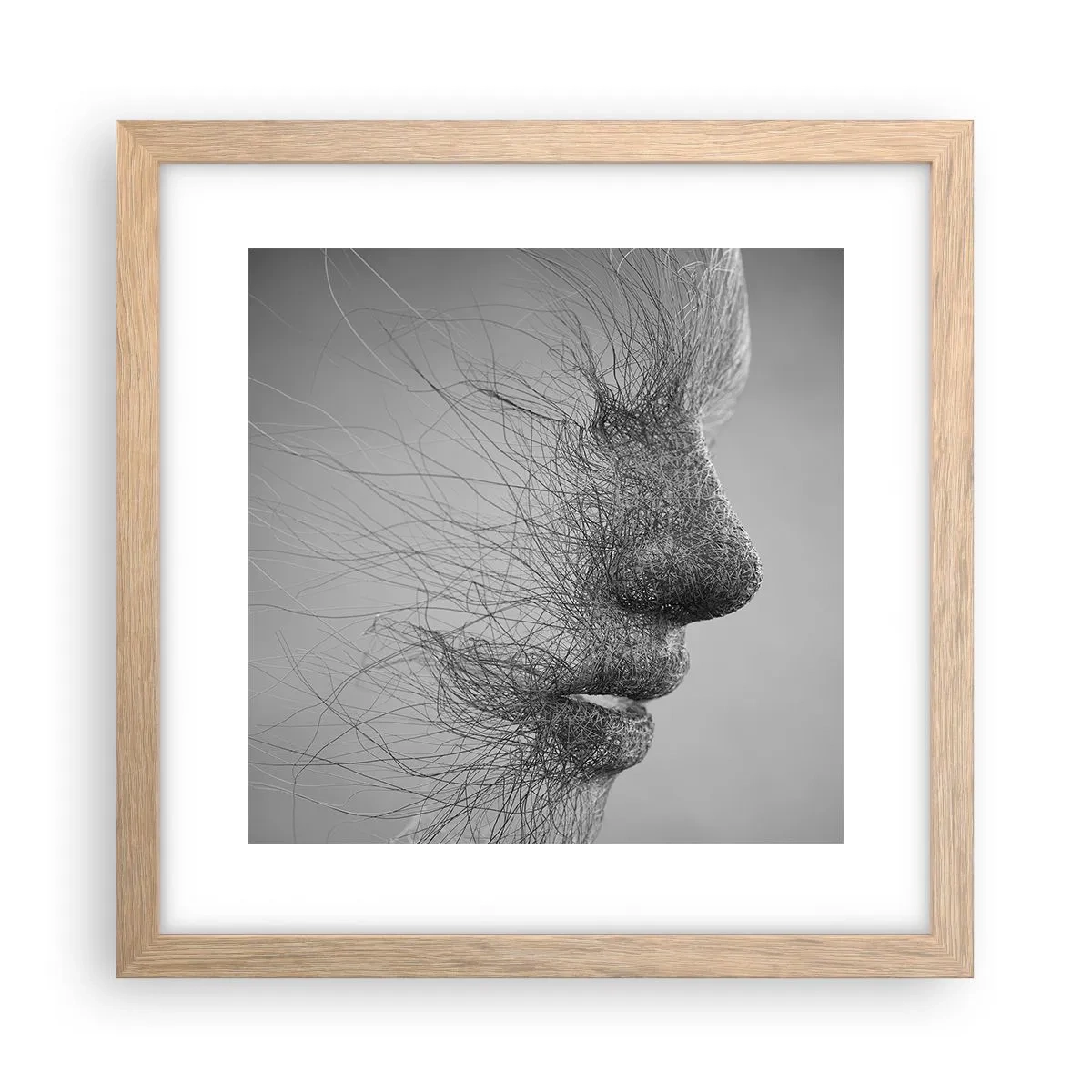 Poster in einem Rahmen aus heller Eiche - Der Geist des Windes - 30x30 cm