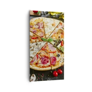 Bild auf Leinwand - Leinwandbild - Eine Reihe von Geschmacksrichtungen - 65x120 cm