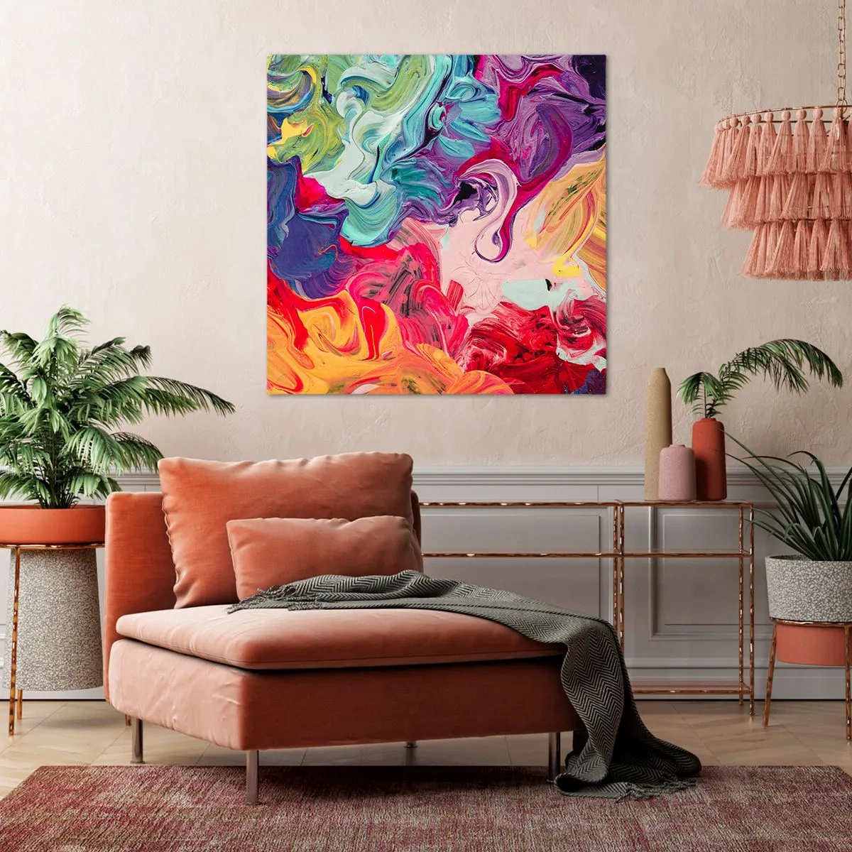 Bild auf Leinwand - Leinwandbild - Die Geburt der Farben - 30x30 cm