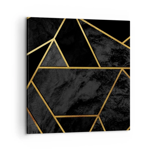 Bild auf Leinwand - Leinwandbild - Dunkelheit und Glanz - 60x60 cm