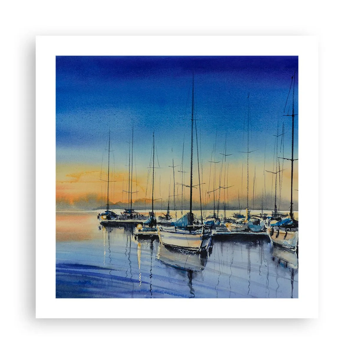 Poster - Ende eines guten Tages - 50x50 cm