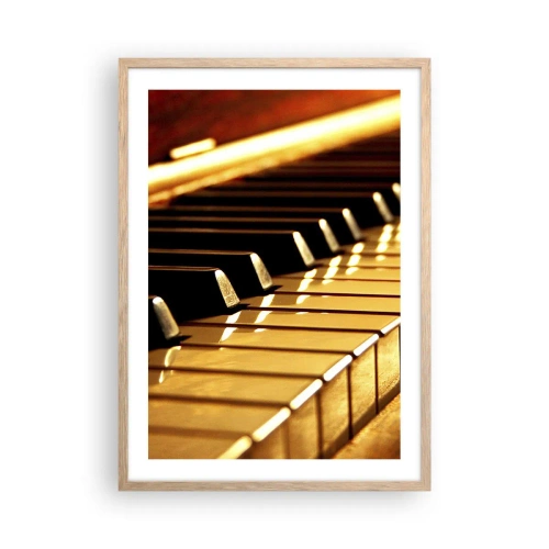 Poster in einem Rahmen aus heller Eiche - Endlose Möglichkeiten - 50x70 cm