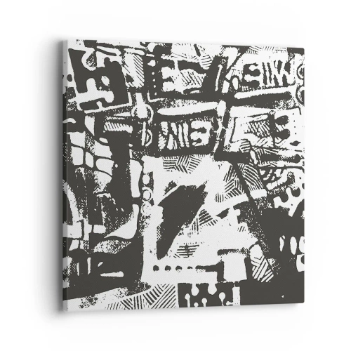 Bild auf Leinwand - Leinwandbild - Ordnung oder Chaos? - 40x40 cm