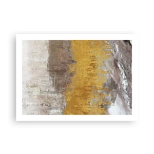 Poster - Goldene Explosion - 70x50 cm