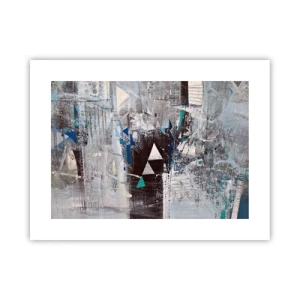 Poster - Überschreibende Reihenfolge der Dreiecke - 40x30 cm