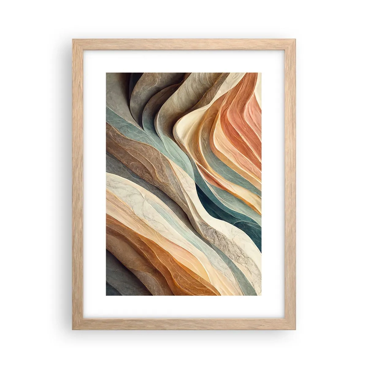 Poster in einem Rahmen aus heller Eiche - Moment vor der Veränderung - 30x40 cm