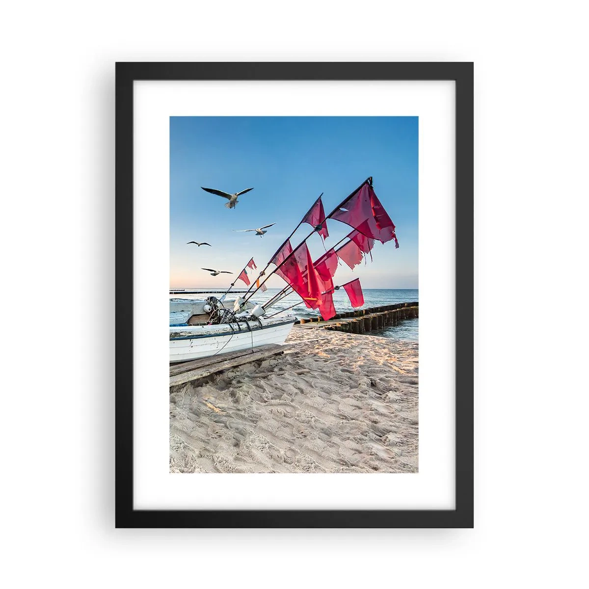 Poster in einem schwarzem Rahmen - Wohlverdiente Ruhe - 30x40 cm