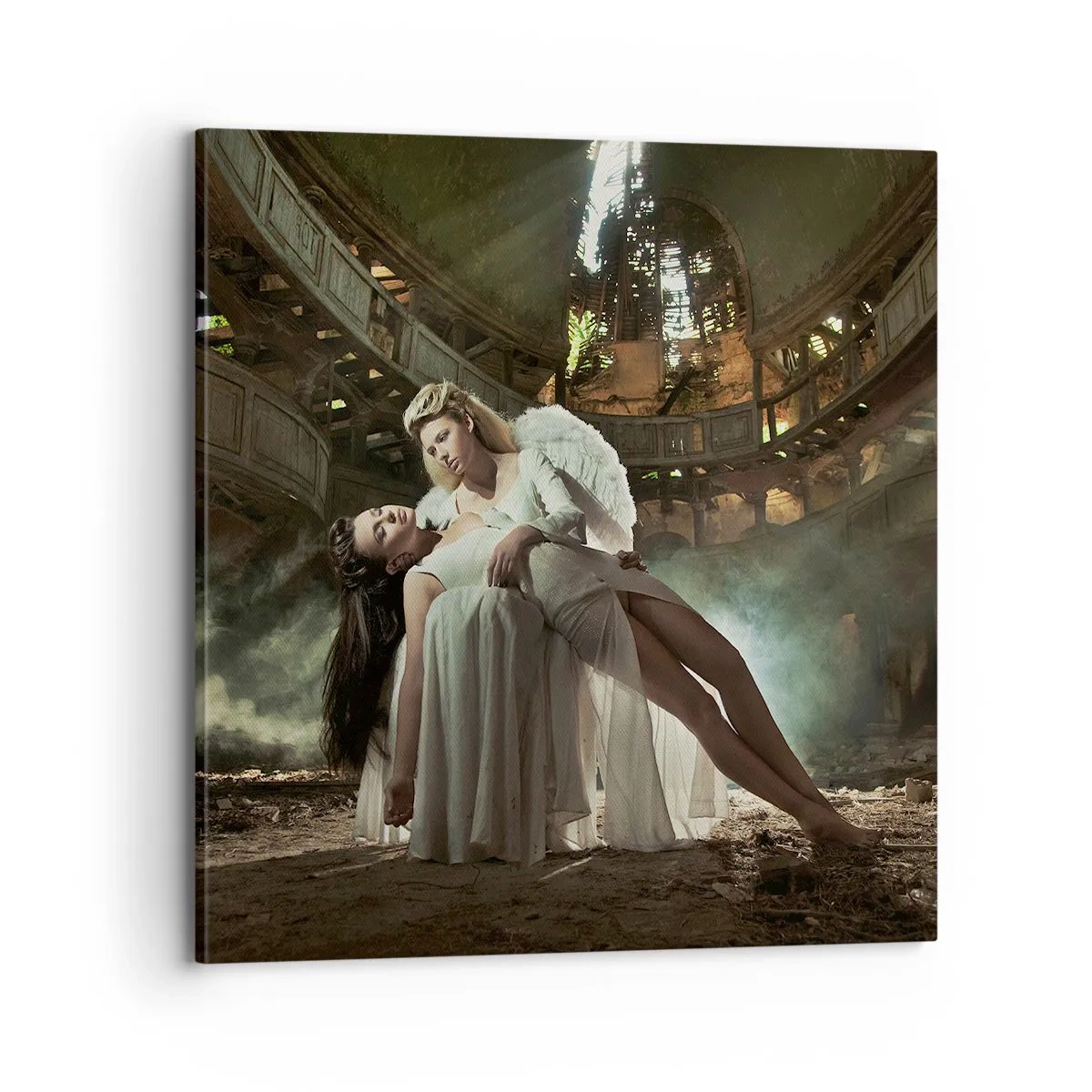 Bild auf Leinwand - Leinwandbild - Der Geist des alten Theaters - 70x70 cm