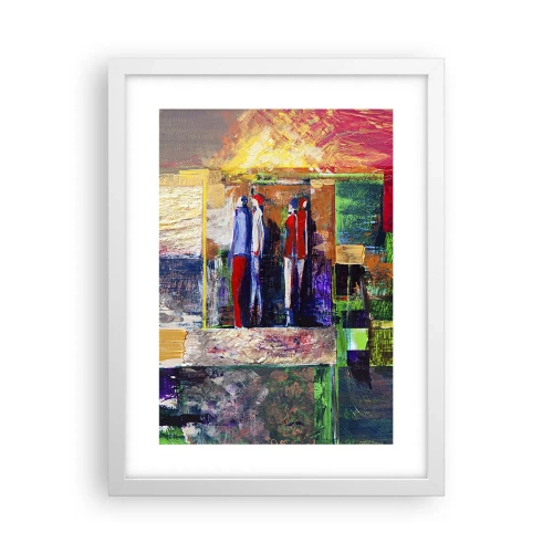 Poster in einem weißen Rahmen - Beziehungen und Emotionen - 30x40 cm