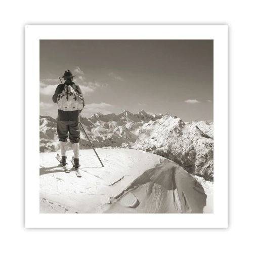 Poster - Und die Berge bleiben unverändert - 50x50 cm