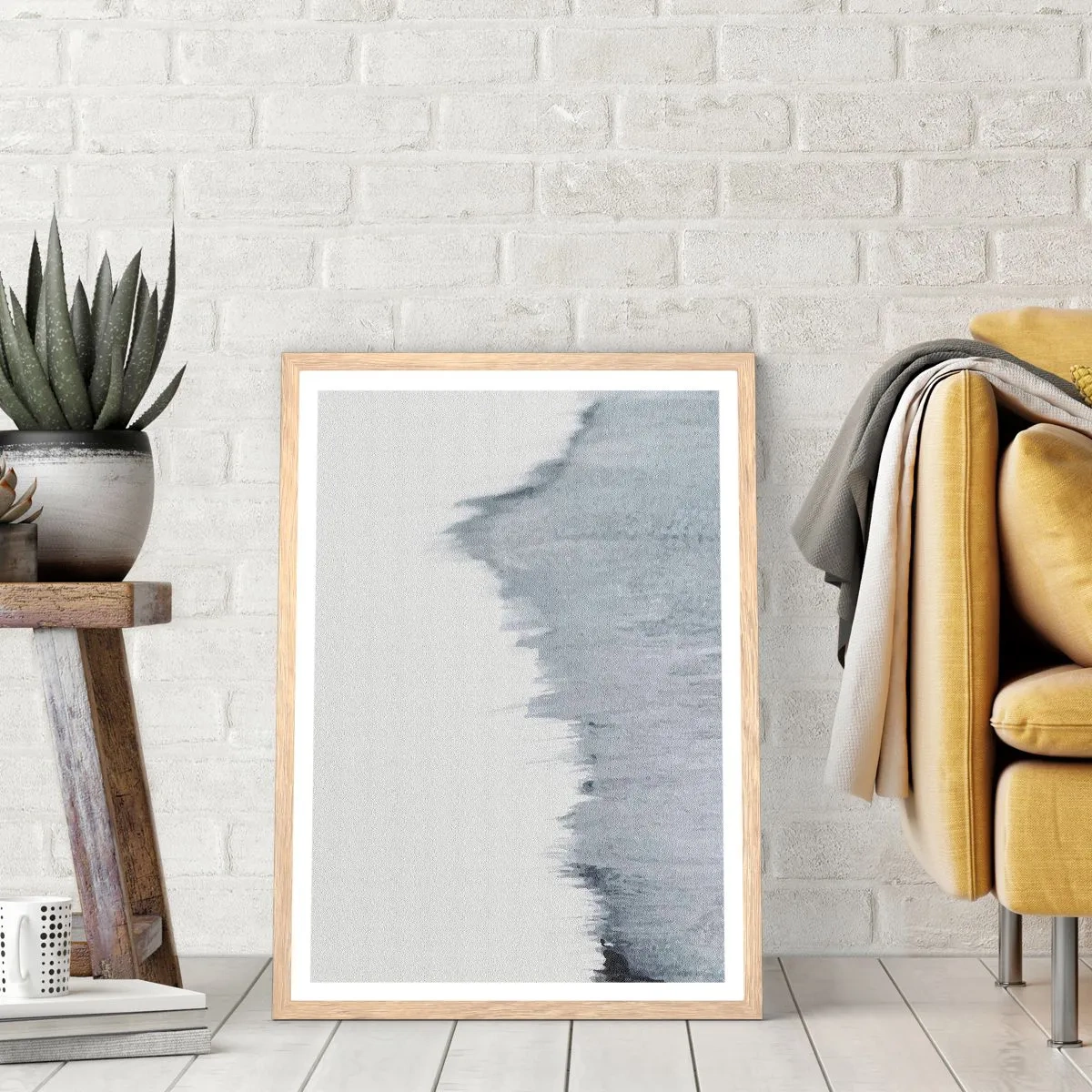 Poster in einem Rahmen aus heller Eiche - Mysteriöse Aufzeichnung - 40x50 cm