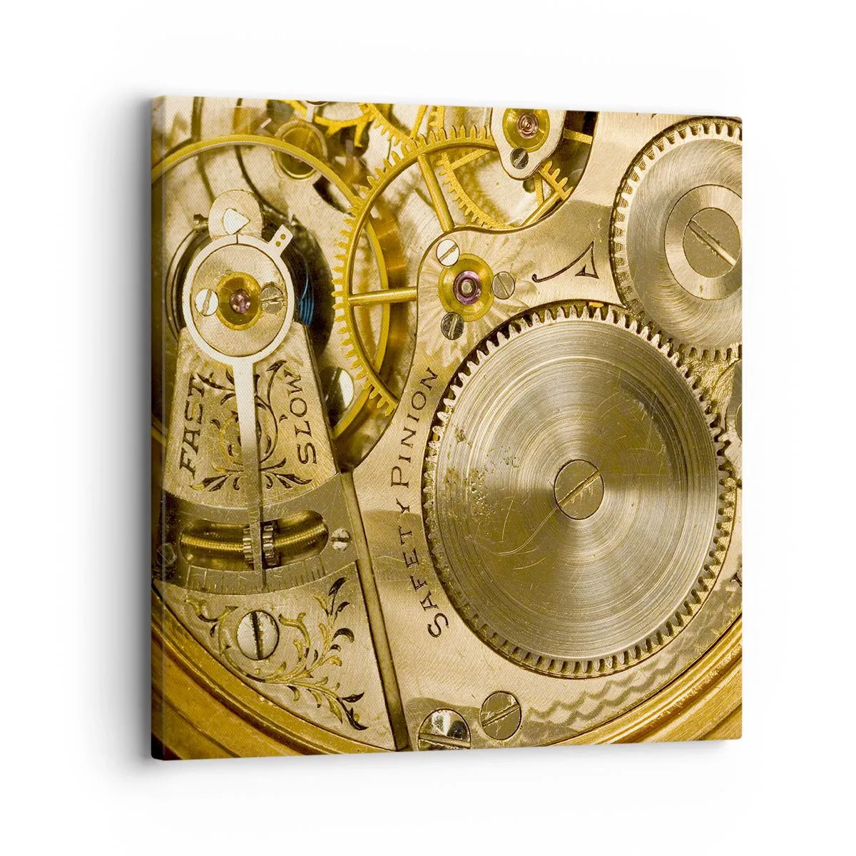 Bild auf Leinwand - Leinwandbild - Geh mit der Zeit - 30x30 cm