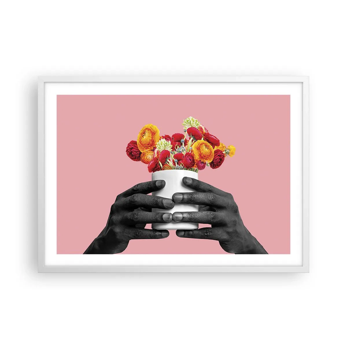 Poster in einem weißen Rahmen - Die Apotheose des Lebens - 70x50 cm