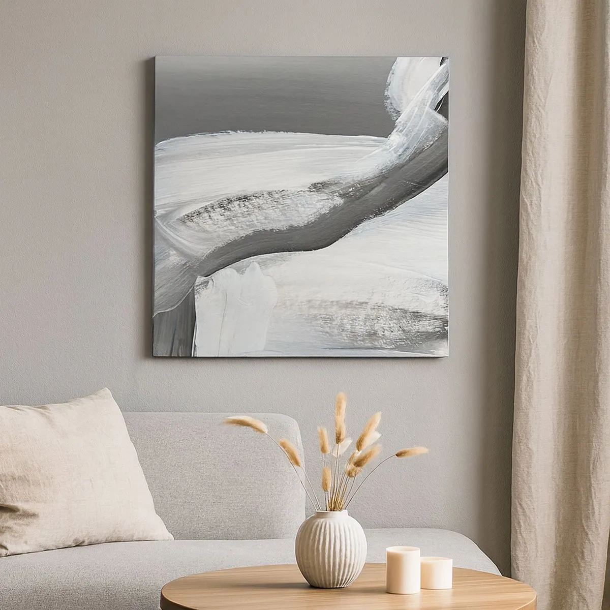 Bild auf Leinwand - Leinwandbild - Entscheidender Schritt - 30x30 cm