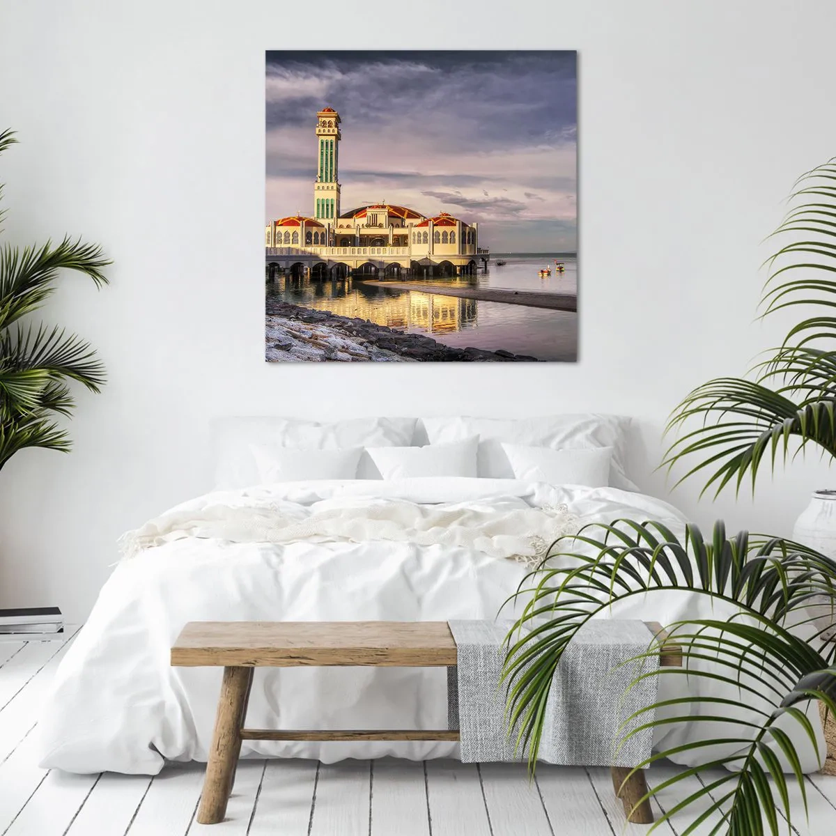 Bild auf Leinwand - Leinwandbild - Tempel der Natur - 70x70 cm