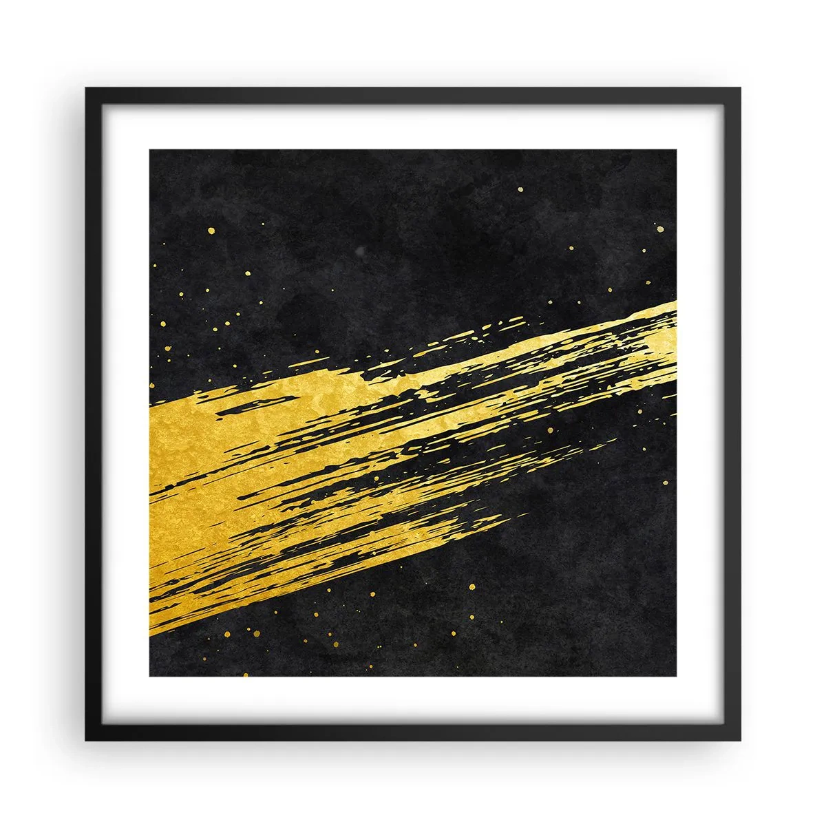 Poster in einem schwarzem Rahmen - Sprung in den Hyperraum - 50x50 cm