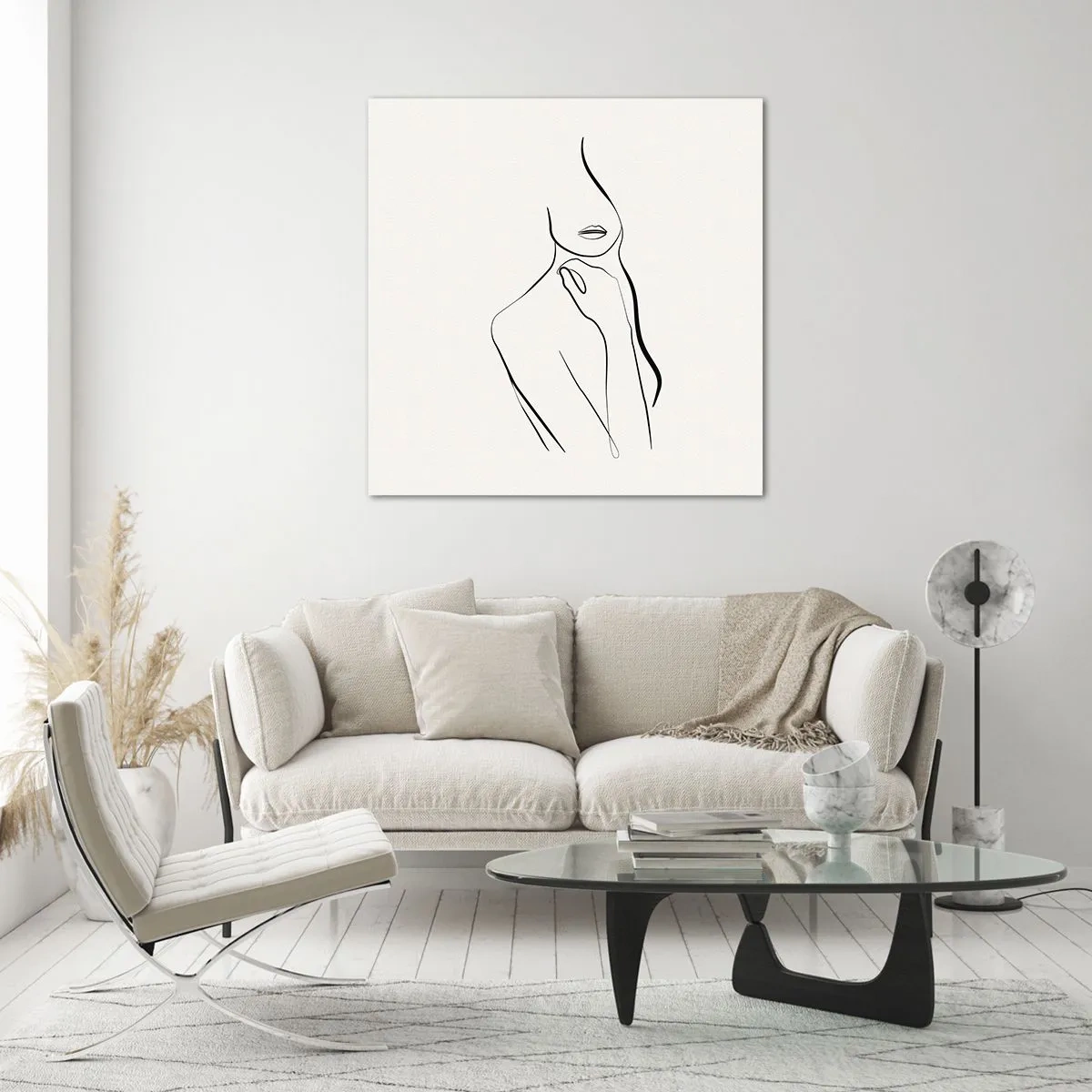 Glasbild - Bild auf glas - Eine Welle der Melancholie - 70x70 cm